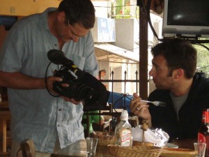 The taping of No Reservations
