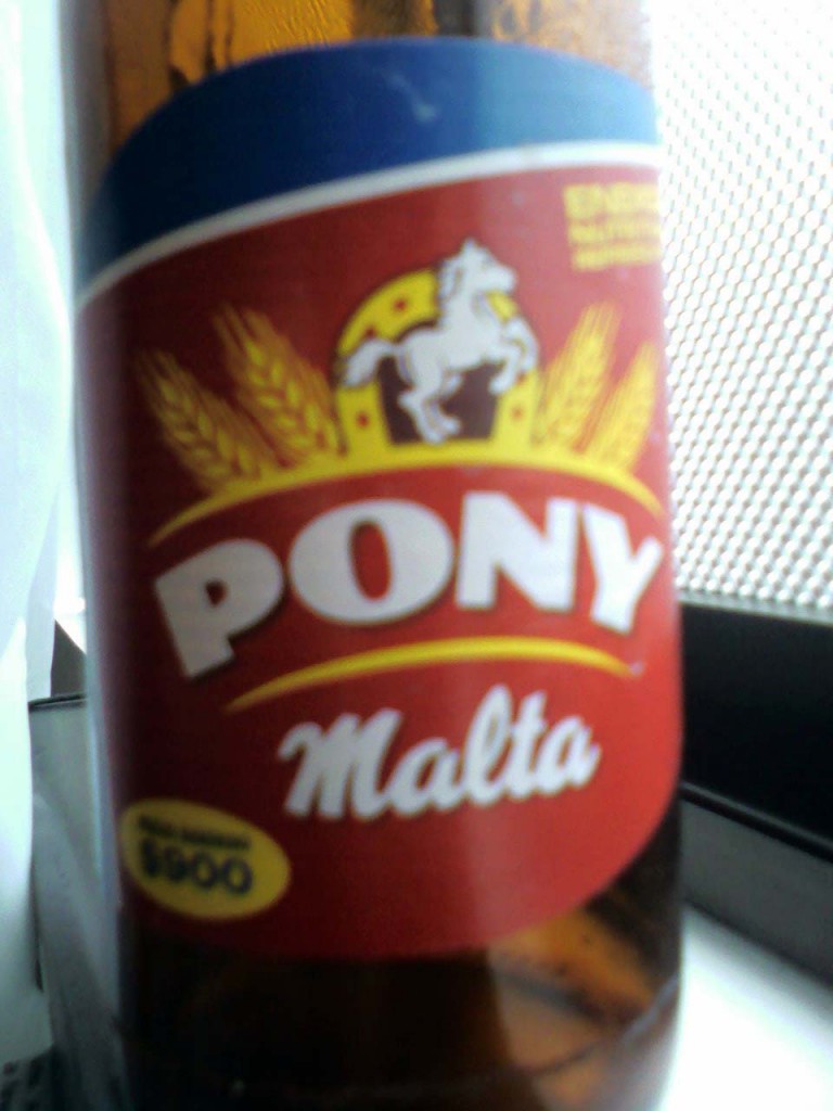 Yumm, a Bottle of Pony Malta.