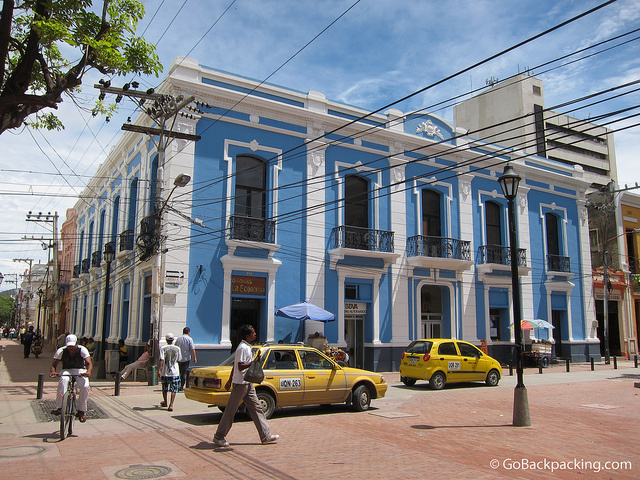 Well-preserved colonial architecture in Santa Marta