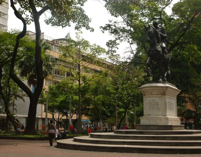 Simón Bolívar was Colombia's first leader. 