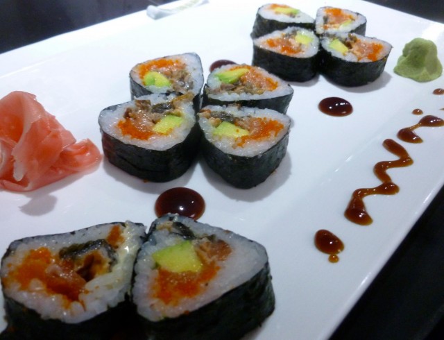 I always get the salmon skin roll when I go to Sushi Taste. 