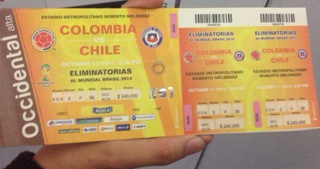 Have you got your ticket to the game that could clinch Colombia's first World Cup appearance in 16 years? My buddy sure does. 