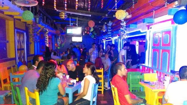 The colorful La Parranda de Rumber is a fun place for a night out. 