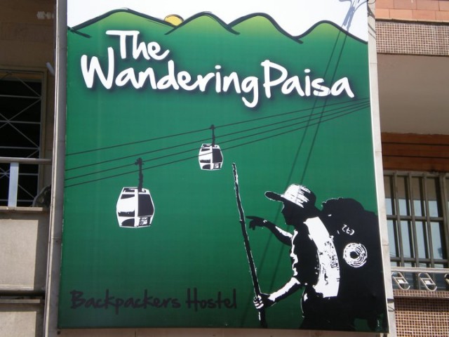 You'll know when you're standing outside The Wandering Paisa. You can't miss the sign. 