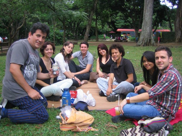 Picnic Chilling on a blanket in the gardens (with some mate)