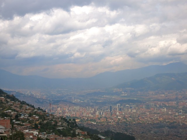 The view of the city from the Metrocable, on your way to Parque Arví, is spectacular. 