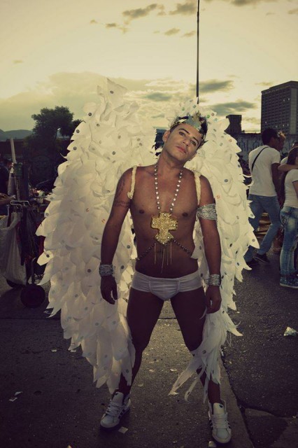 Man dressed up as Angel.