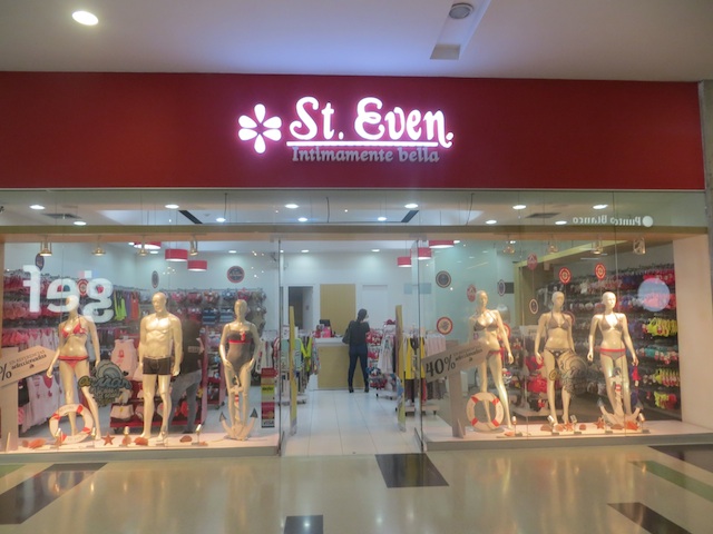 St. Even, one of several lingerie stores