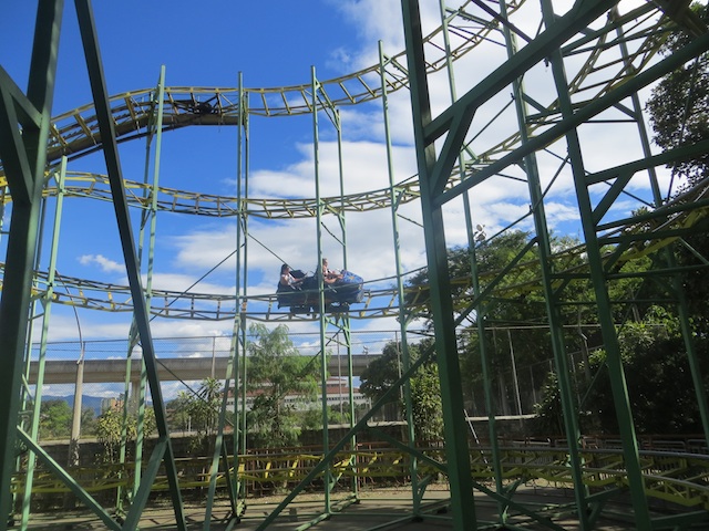 The roller coaster at Parque Norte