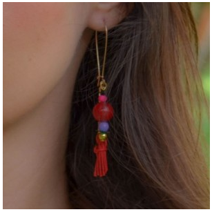 Oriental style earrings.