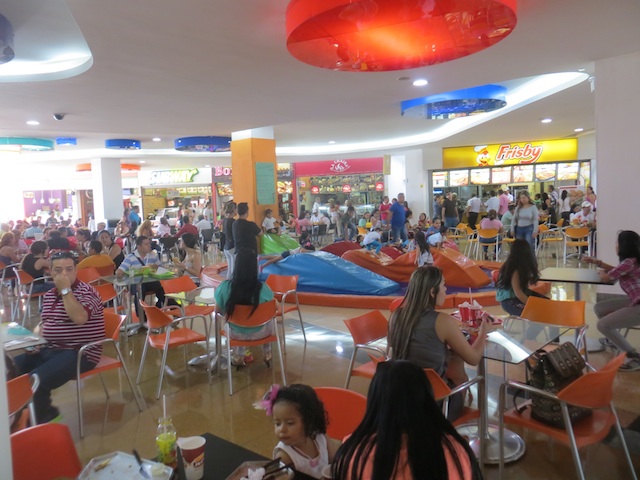 The second floor food court in Premium Plaza
