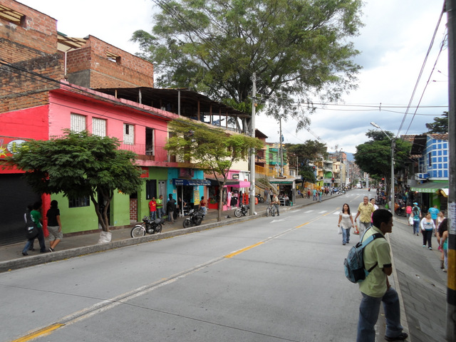 A view of the Manrique neighborhood.