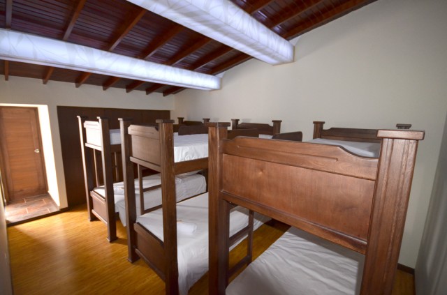 The dorms start at 30,000 pesos per night at Happy Buddha Boutique Hostel. 