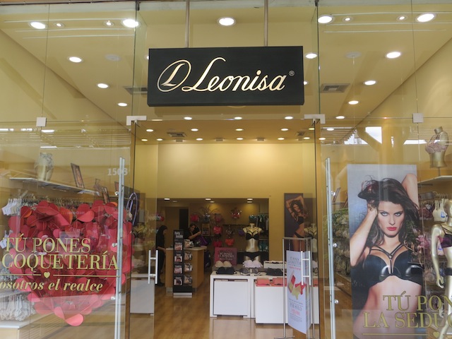 Leonisa, one of several lingerie stores in San Diego mall