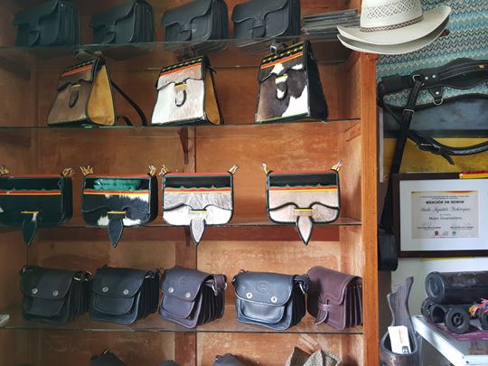 A shop specialising in traditional carriel bags