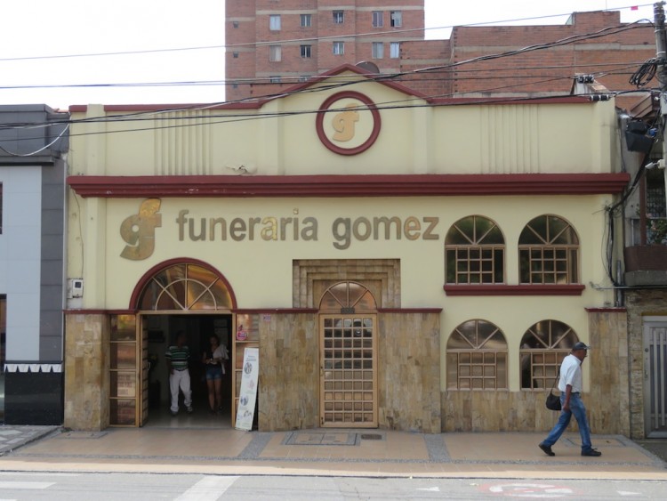 One of the funeral parlors along “Street of the Dead”