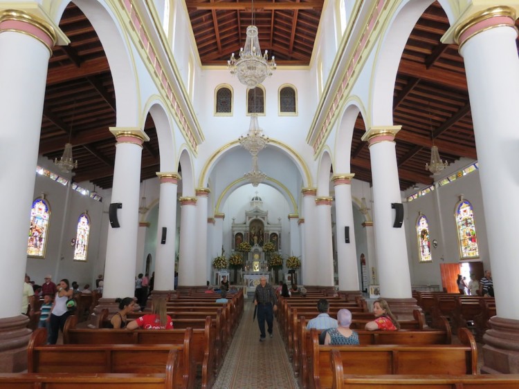The Central Nave Inside Iglesia de Santa Ana