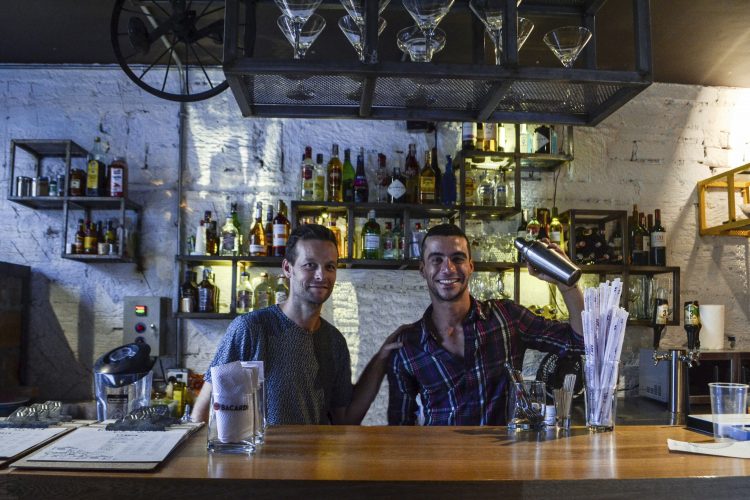 The Barrio Central bar is well stocked with liquor and friendly staff (photo by Megan Davis)