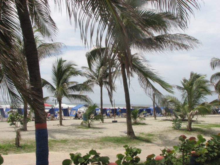 One of the beaches in Cartagena