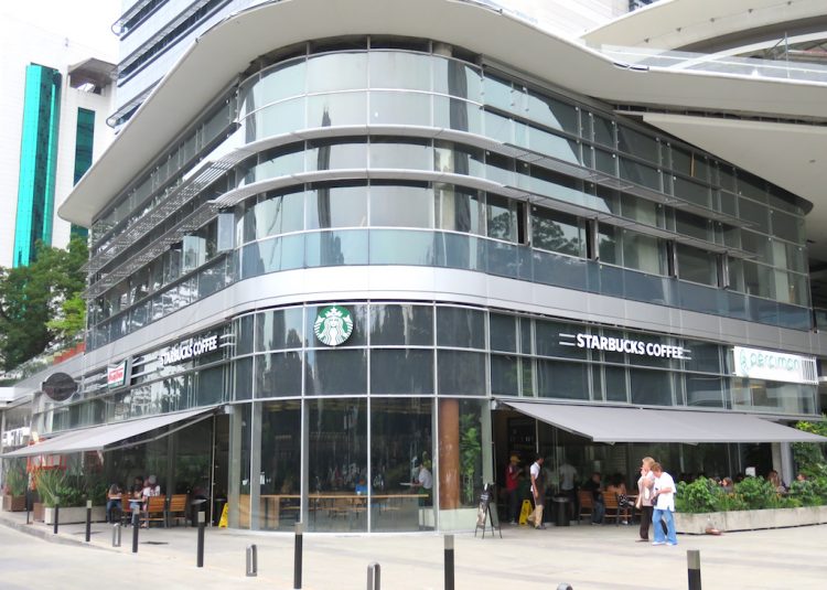 The first Starbucks in Medellín