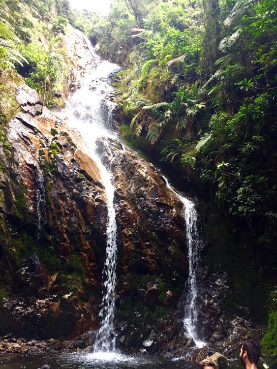Very steep trail led to this waterfall near Arenales, Envigado area
