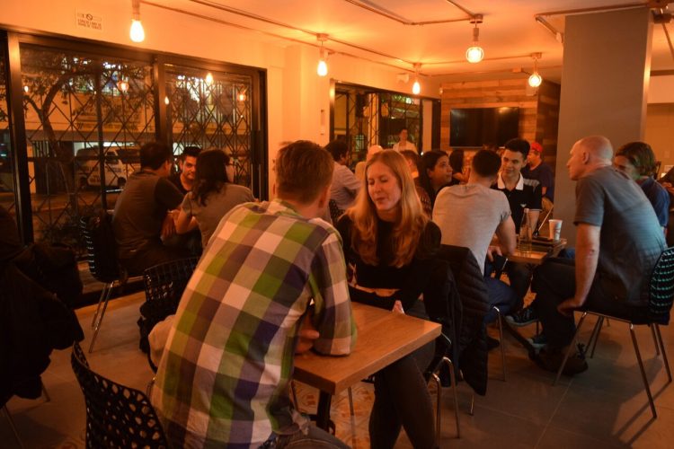 Small groups and a café vibe at the Toucan language exchange