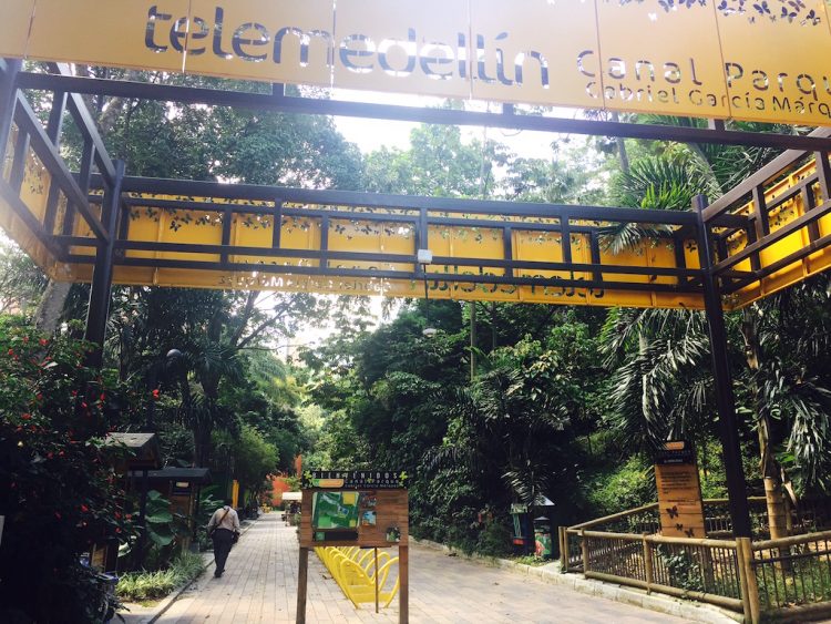 Entrance to TeleMedellín Canal Parque