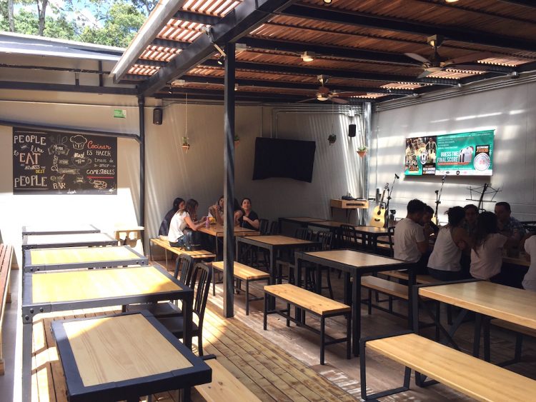 Main seating area for Manila Food Market