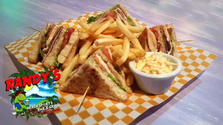 Randy's tasty club sandwich