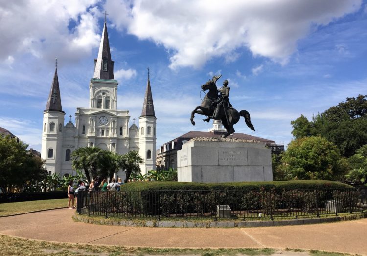 The historic Jackson Square in New Orleans