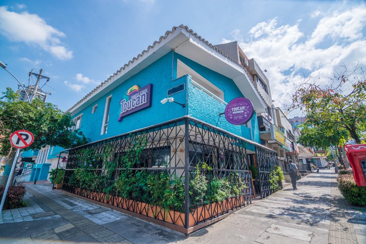 The outside of Toucan’s school in Poblado