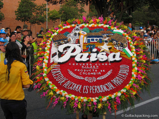 Flower parade in Medellin