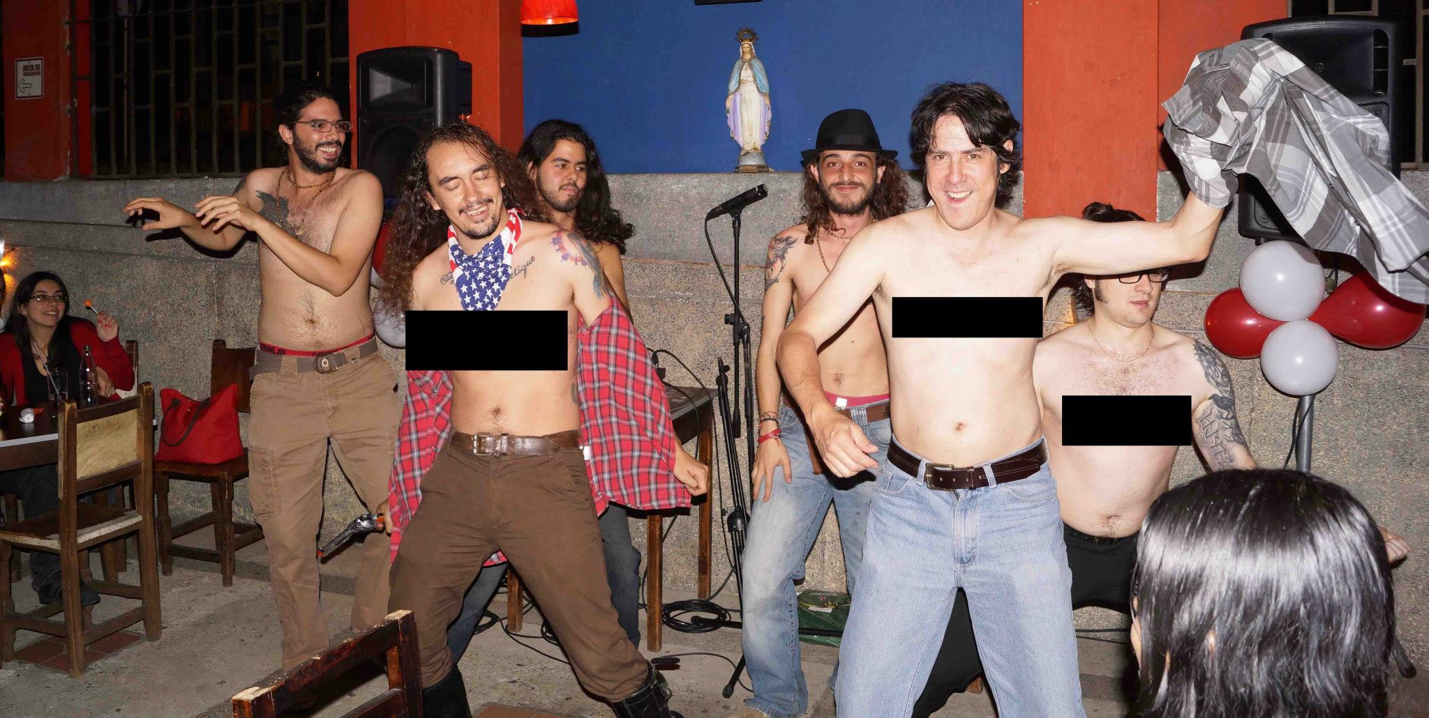 The band gets silly at Dalí. 