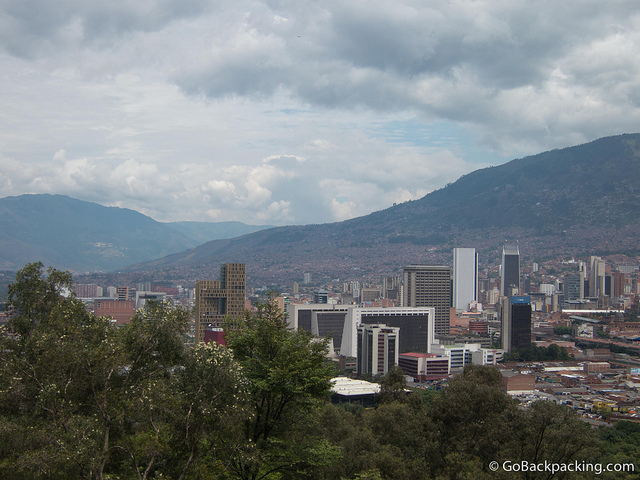 View of downtown Medellin