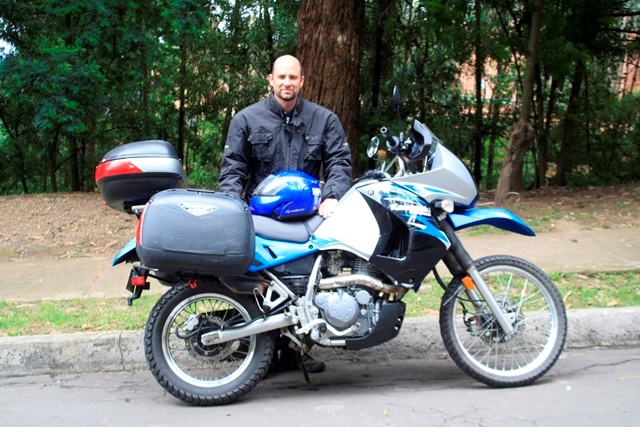 The Author and his Motorcycle