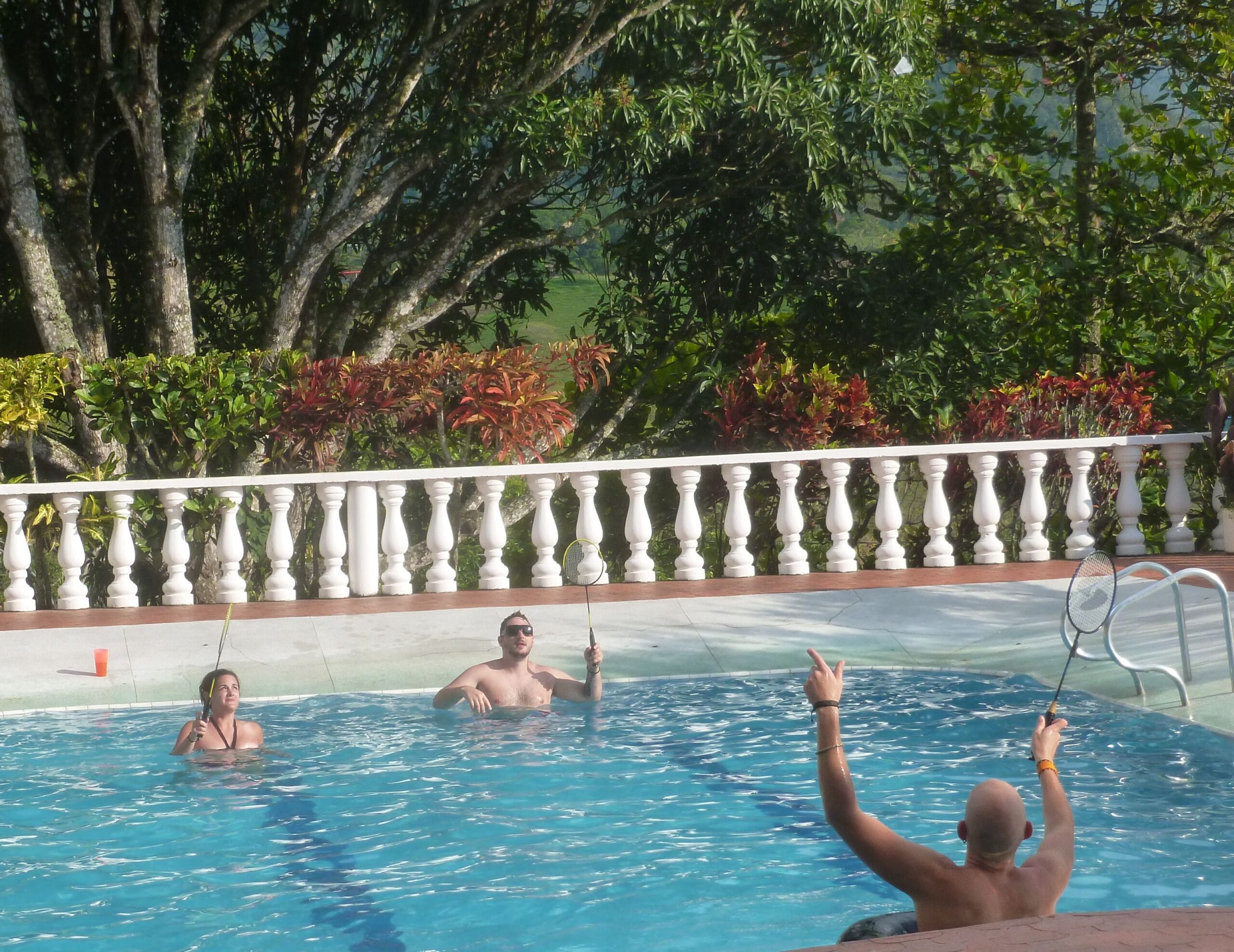 When you drink beer while playing badminton, everybody wins. 