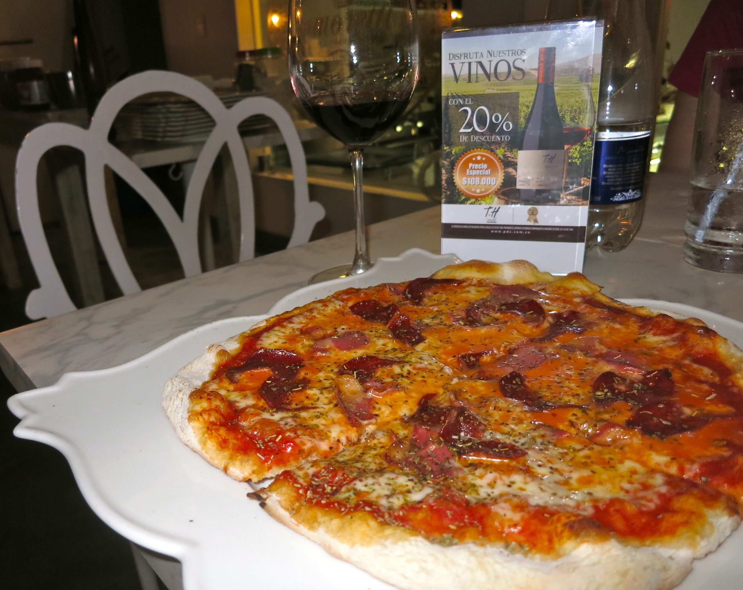 I love wine, and I love that Amoretti has started a wine tasting event every Wednesday. The pizza, prepared by an Italian chef, was a nice addition at the most recent one. 