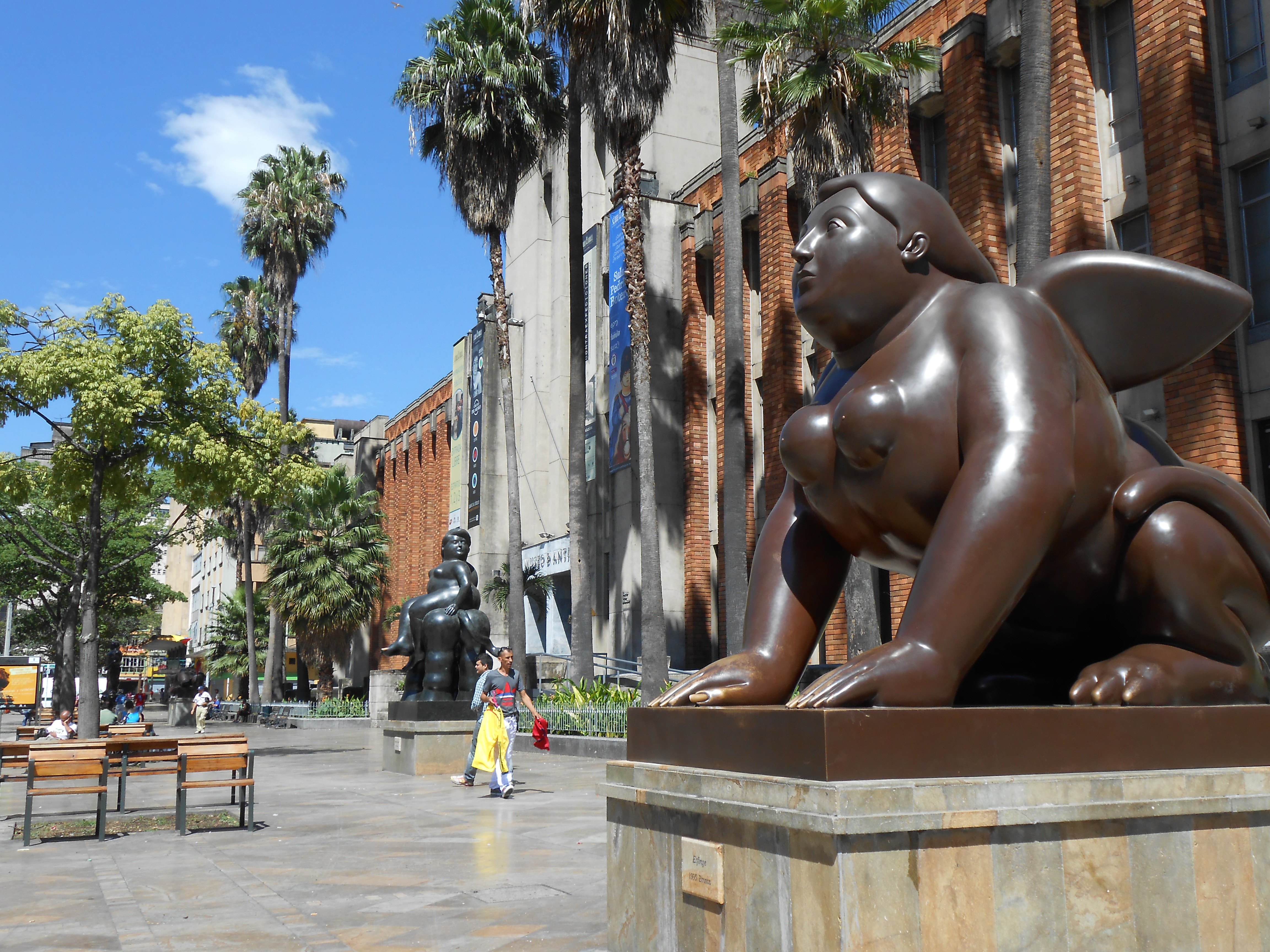 A winged woman beast type thing