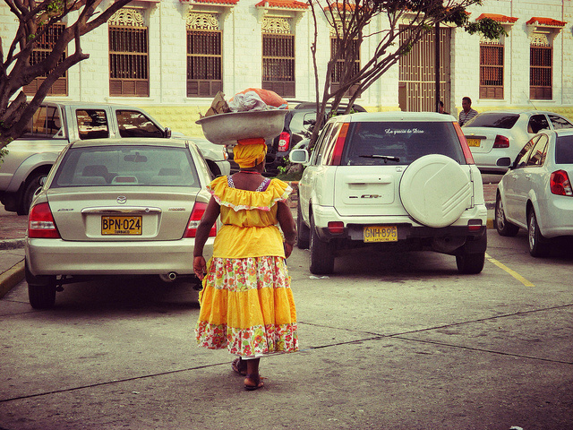 Colombian woman by Flora Baker