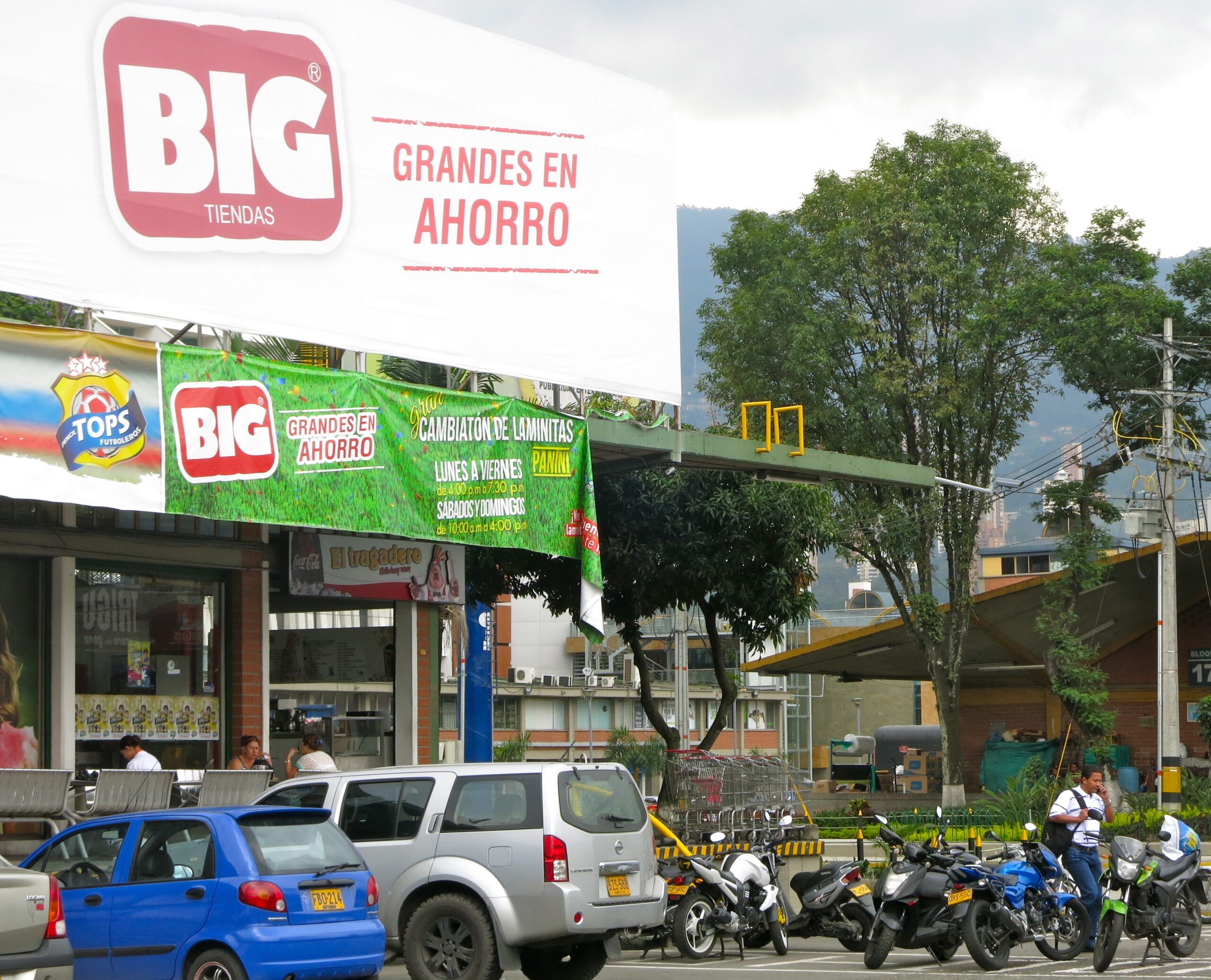 You can get a lot of grocery shopping done here. 