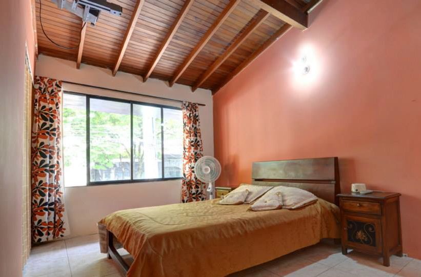 The private rooms are spacious at the Tiger Paw Hostel. 