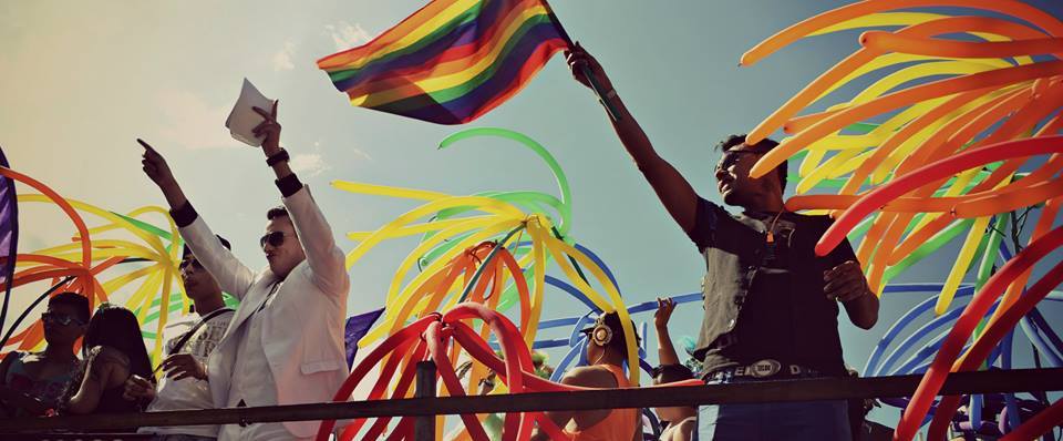 Pride parade float Pride parade float