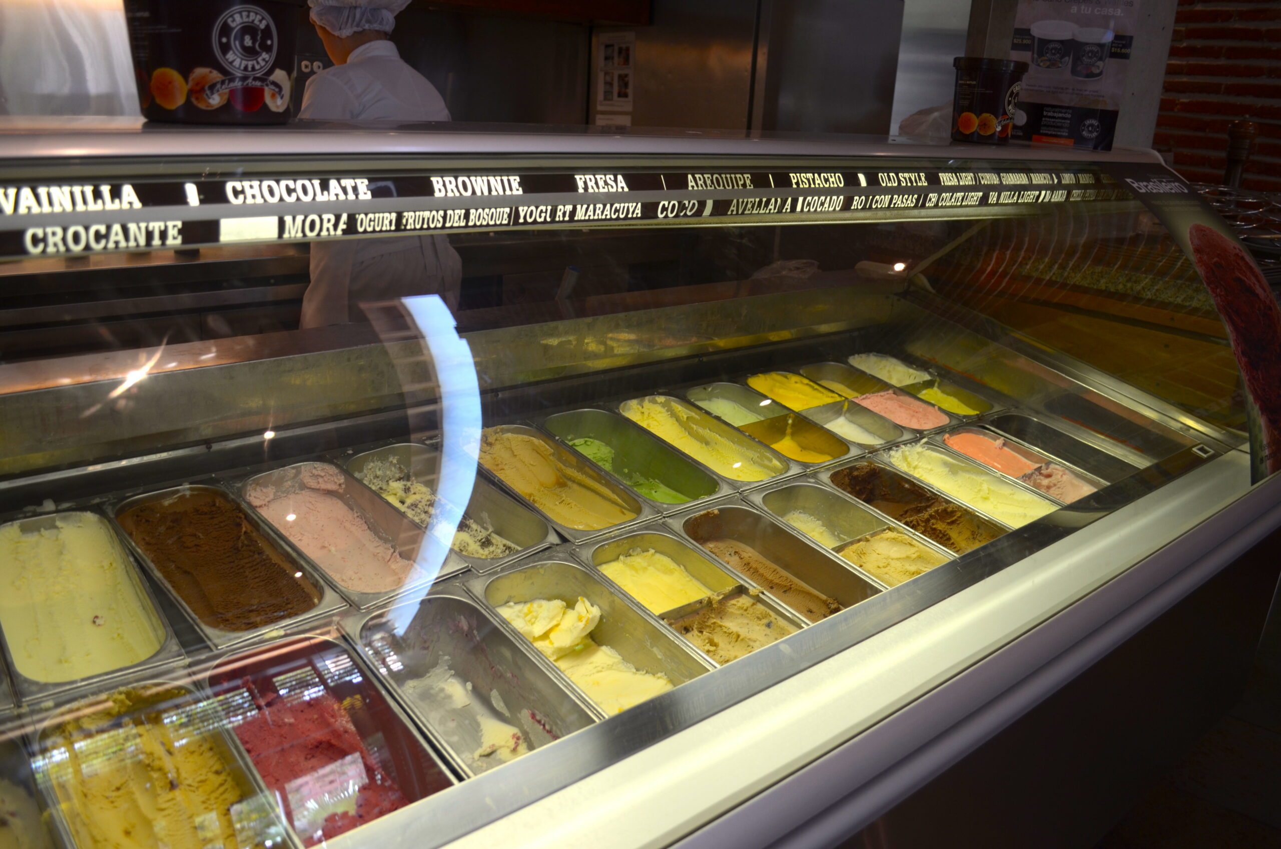 Ice cream selection 