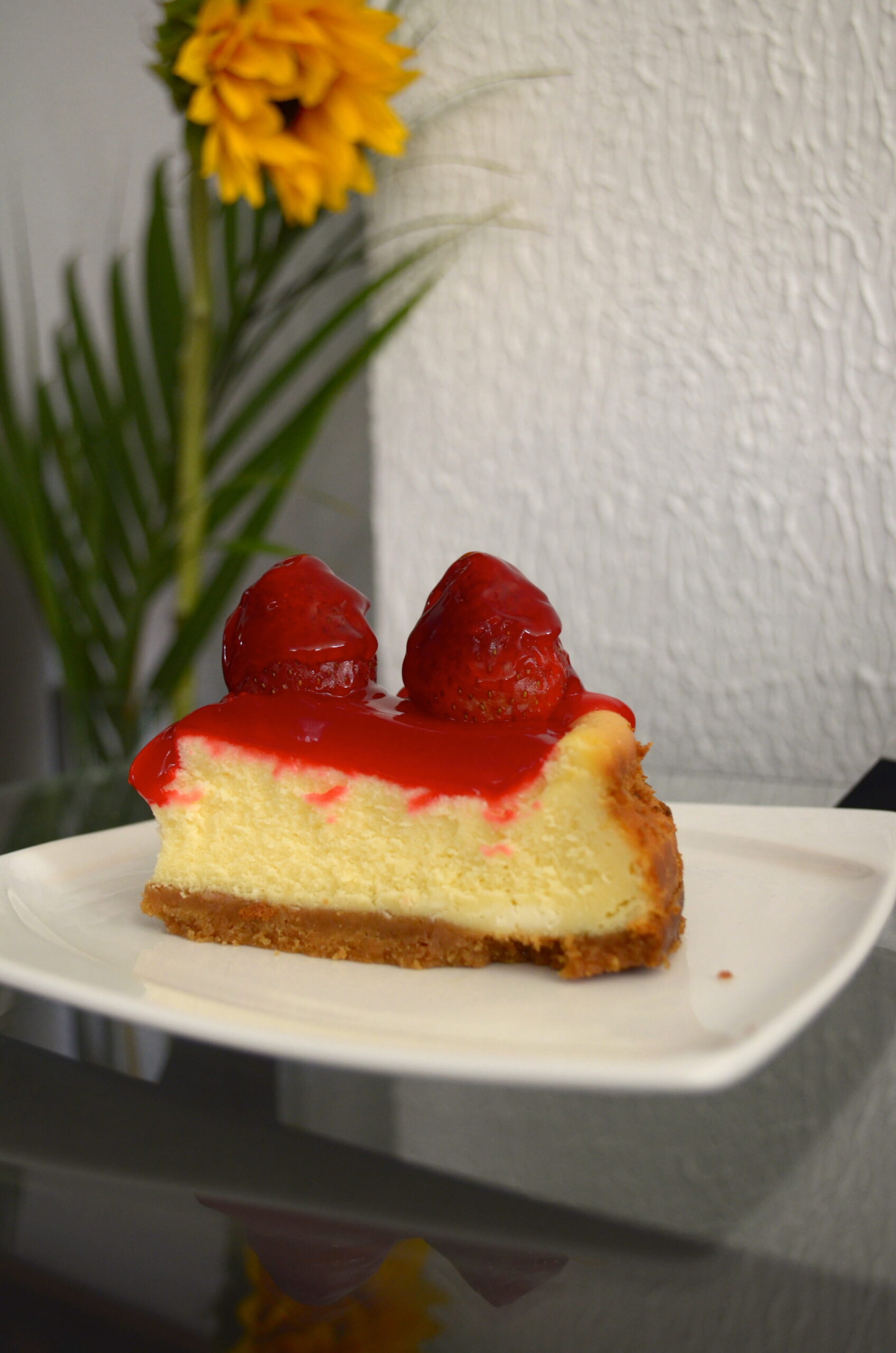 BEST. CHEESECAKE. EVER! Strawberry Cheesecake 5,000 pesos ($2.65)