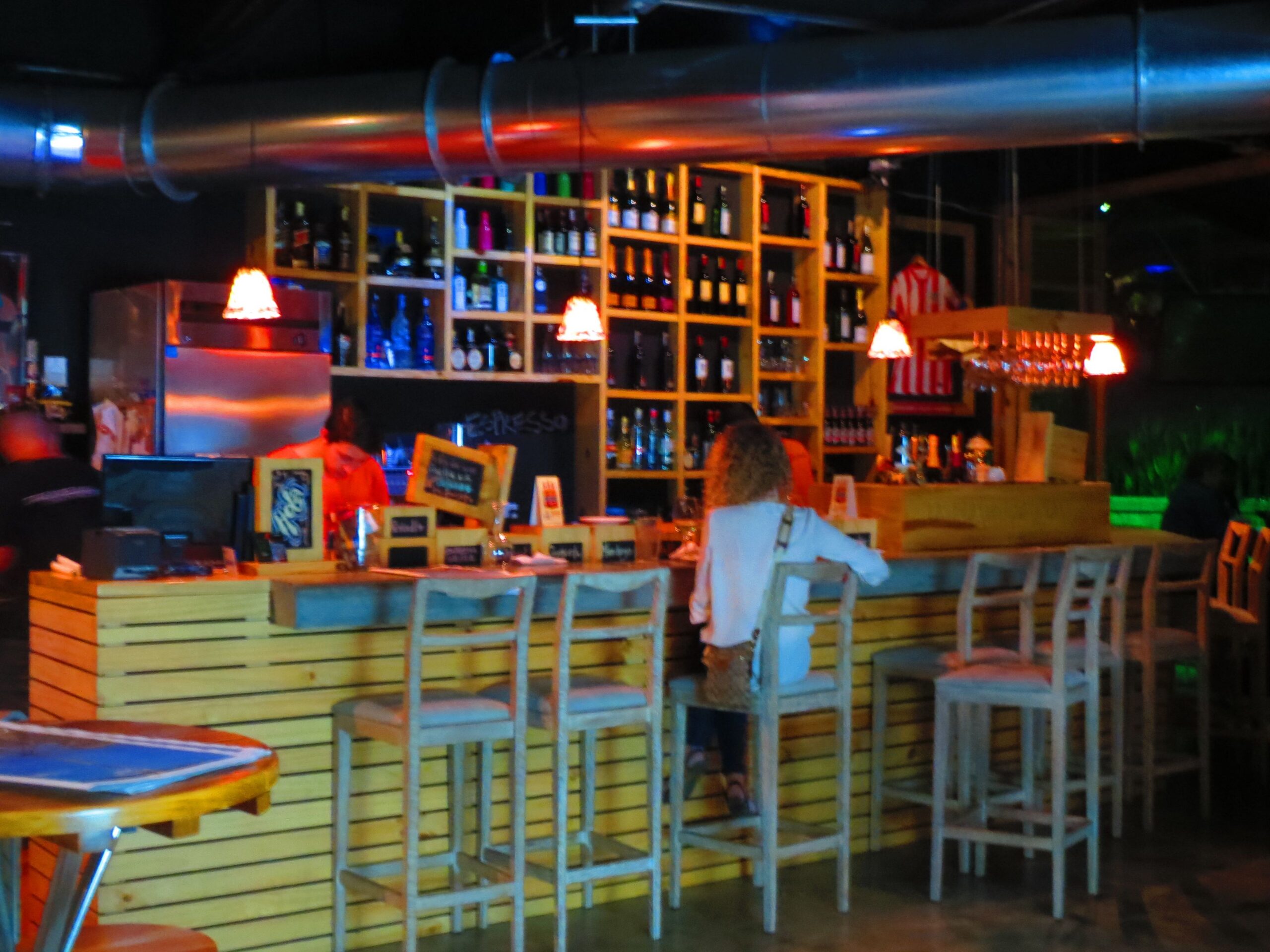 Bar People usually eat on Tarambana's outdoor terrace so the bar doesn't fill up until later in the night.