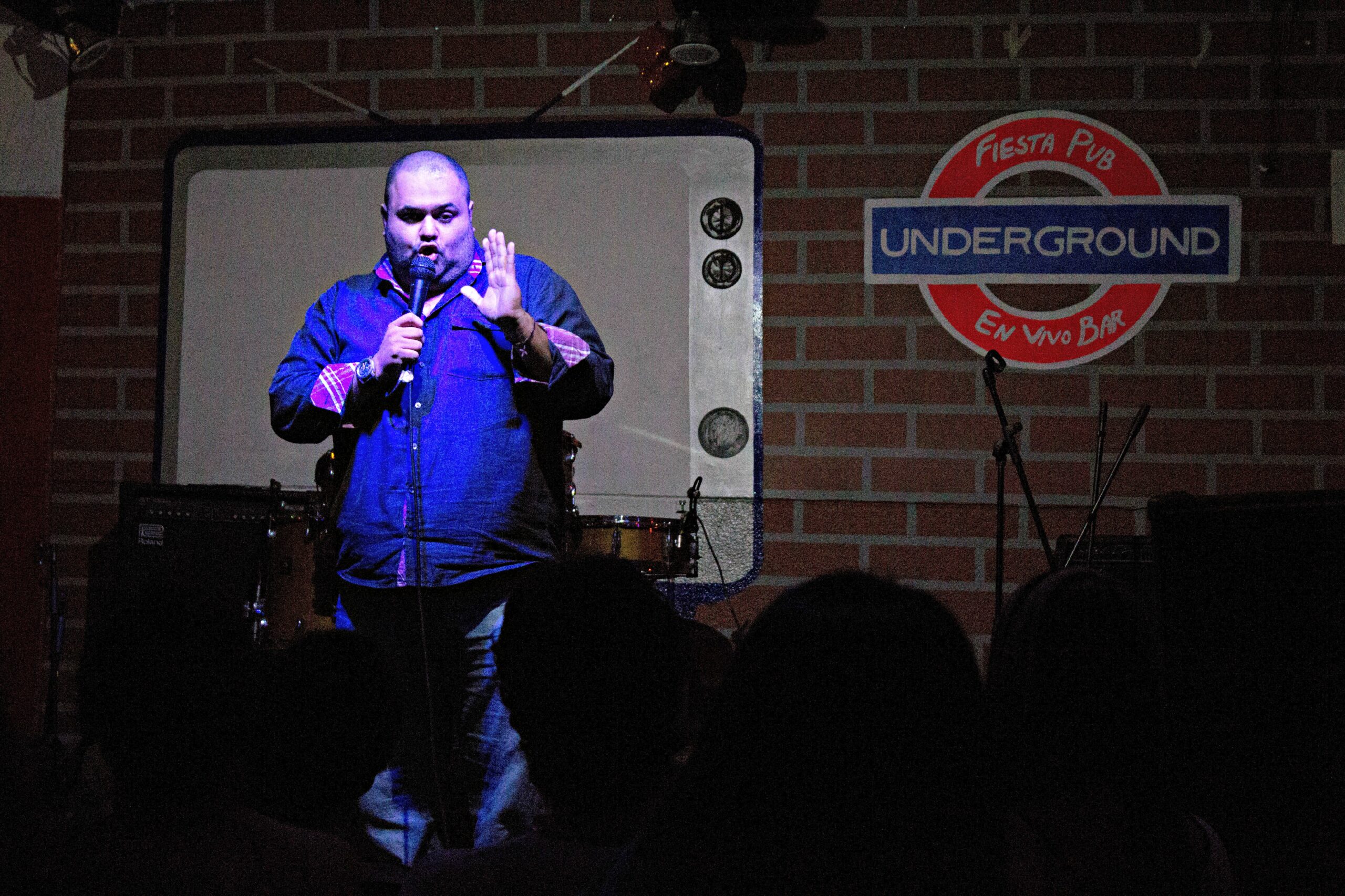 Checho "el malo" on stage at Underground