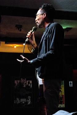 Frank Martínez on stage at Underground