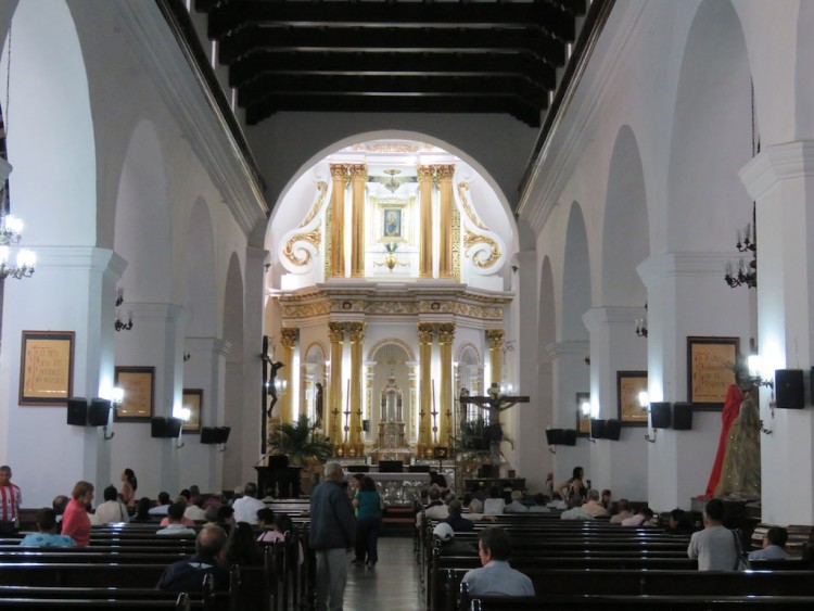 The Central Nave inside Iglesia de La Candelaria