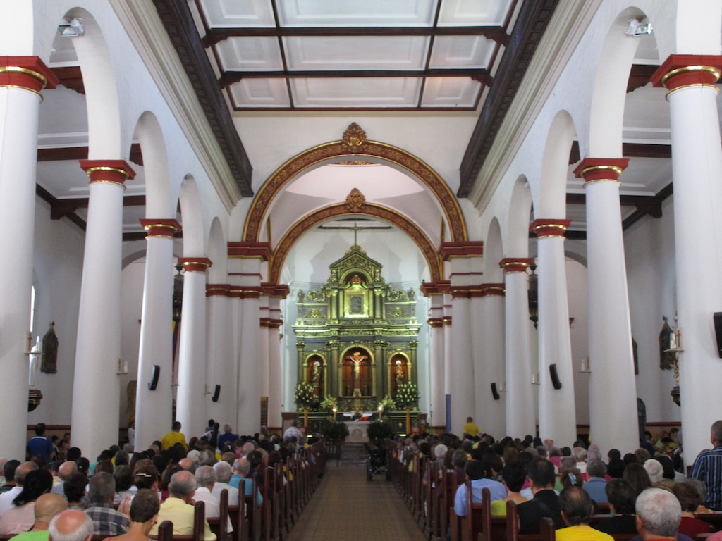 Iglesia de Nuestra Señora The central nave inside Iglesia de Nuestra Señora