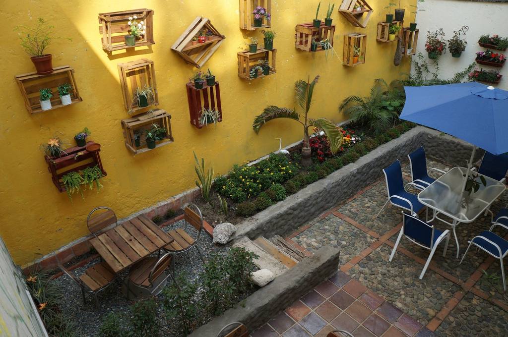 The charming outdoor area